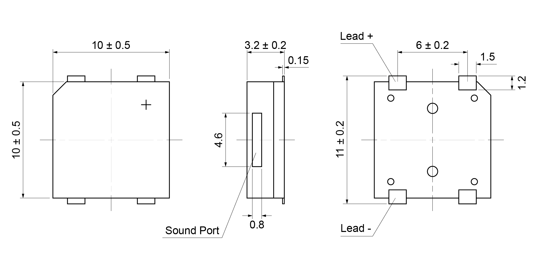 SMT1032-28A3.6-18 Mechanical Drawing